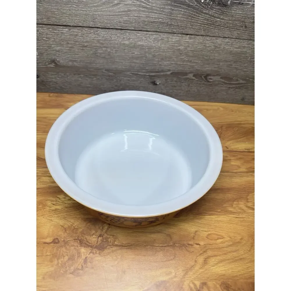 Vintage Pyrex Old Orchard Big Bertha #664 Casserole Dish 4 Quart~No Lid